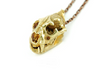 Leopard Skull Brass Pendant Necklace - Holy Buyble