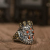 MAHĀKĀLA God of Fortune Silver Ring - Holy Buyble