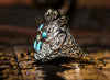 MAHĀKĀLA God of Fortune Silver Ring - Holy Buyble