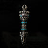 Mahākāla Dagger Silver Pendant - Holy Buyble