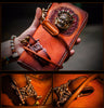 Handcrafted Premium Leather Mahākāla God of Fortune Wallet - Holy Buyble