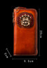 Handcrafted Premium Leather Mahākāla God of Fortune Wallet - Holy Buyble