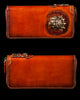 Handcrafted Premium Leather Mahākāla God of Fortune Wallet - Holy Buyble