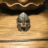 Spartacus Mask Silver Ring - Holy Buyble