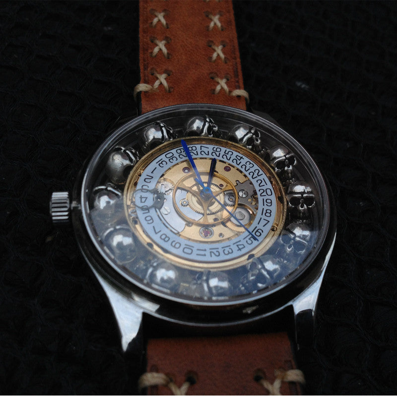 Steampunk Skull Automatic Watch - Holy Buyble