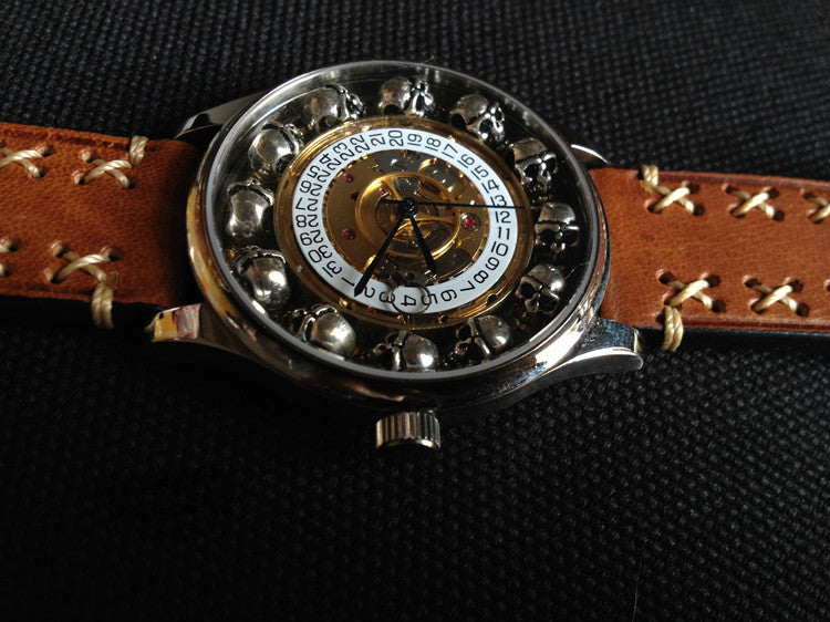 Steampunk Skull Automatic Watch - Holy Buyble