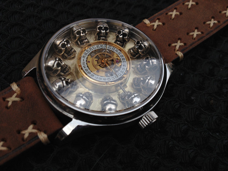 Steampunk Skull Automatic Watch - Holy Buyble