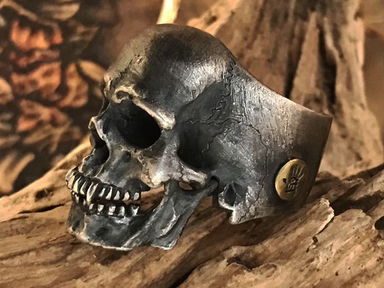 Made to Order Vampire Skull Silver Ring - Holy Buyble