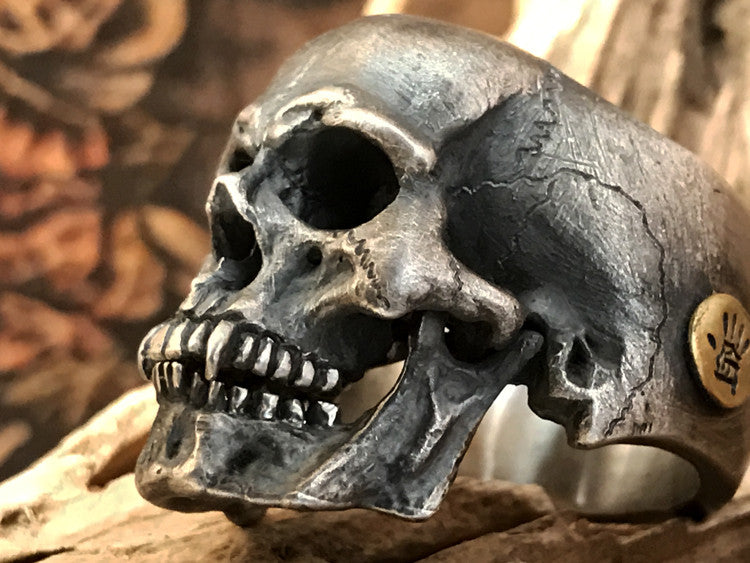 Made to Order Vampire Skull Silver Ring - Holy Buyble