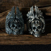 Winged Native American Skull Silver Ring - Holy Buyble