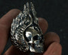 Winged Native American Skull Silver Ring - Holy Buyble