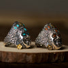 Yellow Jambhala God of Fortune Silver Ring - Holy Buyble