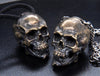 Solid Brass Skull Pendant
