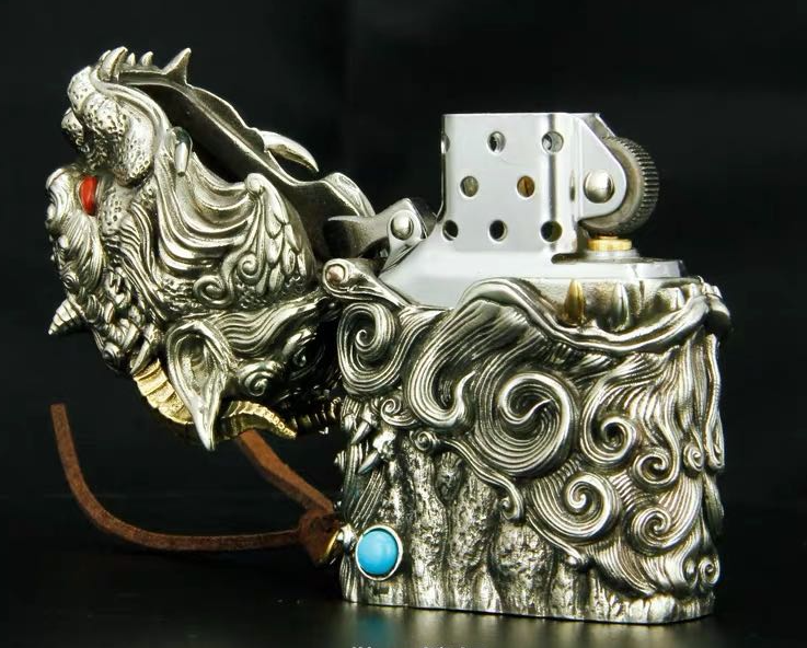 Horned Beast Zippo Custom Case