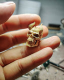 Horned Demon Skull Bracelet Necklace Bead