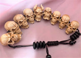 Horned Demon Skull Bracelet Necklace Bead