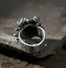 Little Monster Horned Dragon Ring