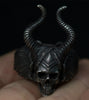 Maleficent Horned Skull Ring - Holy Buyble