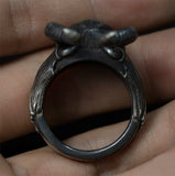 Maleficent Horned Skull Ring - Holy Buyble