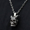 Horned Demon Skull Pendant - Holy Buyble