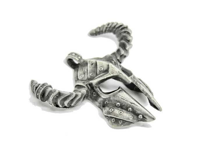 Horned Spartan Helmet Necklace - Holy Buyble