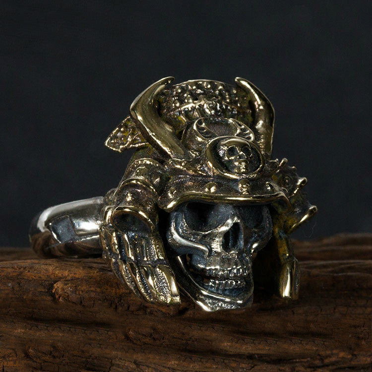 Japanese Samurai Skull Ring - Holy Buyble