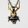 Japanese Samurai Skull Pendant - Holy Buyble