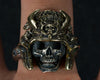 Japanese Samurai Skull Ring - Holy Buyble