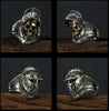 Masked Ghost Knight Skull Ring - Holy Buyble