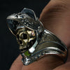 Masked Ghost Knight Skull Ring - Holy Buyble