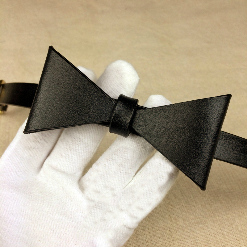 Italian style Velcro Bow tie Black - SaraDesign