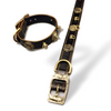 La Bretagna Italian Leather Lion & Dragon Dog Collar - Holy Buyble