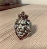 Crowned Lion King Ring - Holy Buyble