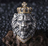 Crowned Lion King Ring - Holy Buyble