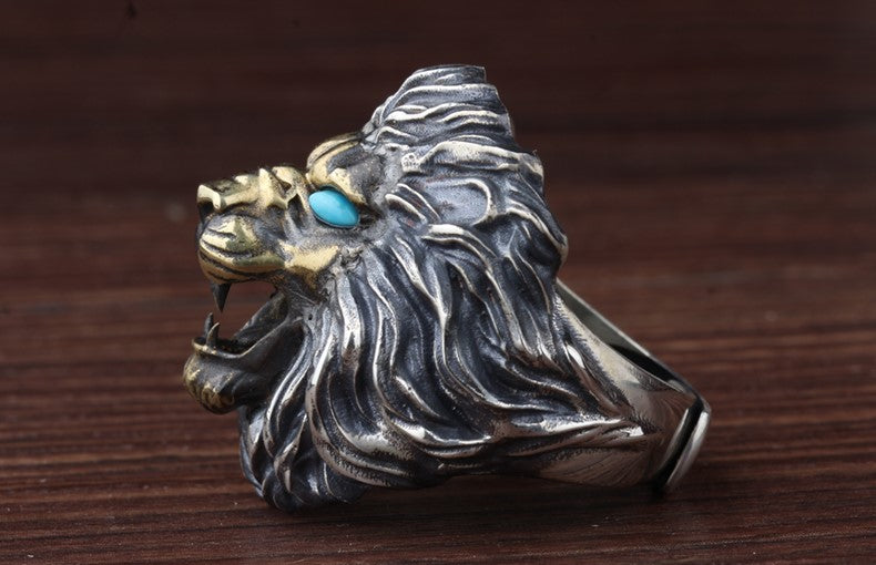 Royal Blue Lion Ring - Holy Buyble