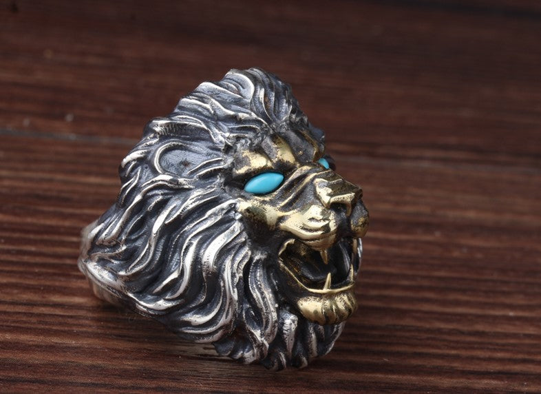 Royal Blue Lion Ring - Holy Buyble