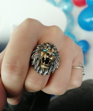 Royal Blue Lion Ring - Holy Buyble