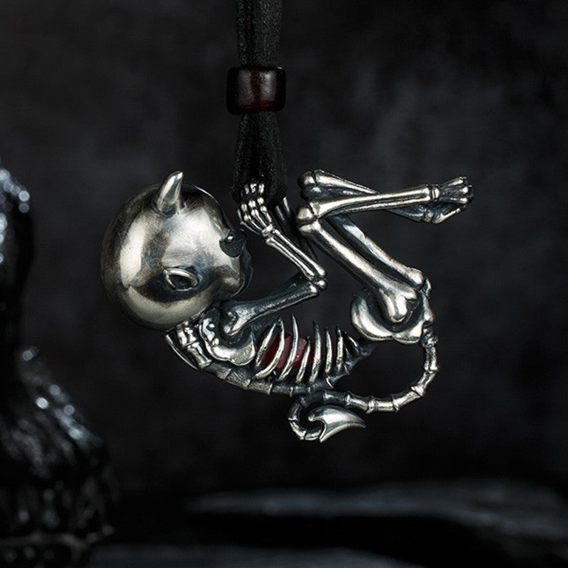 😈 Little Devil Skeleton Necklace 😈 - Holy Buyble