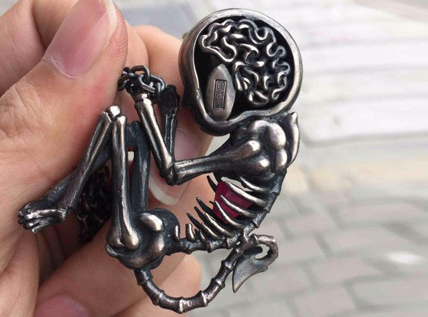 😈 Little Devil Skeleton Necklace 😈 - Holy Buyble