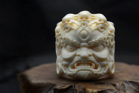 Japanese Samurai Skull Pendant