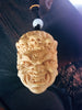 Mahākāla God of Fortune Yellow Box Wood Pendant - Holy Buyble