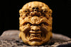 Mahākāla God of Fortune Yellow Box Wood Pendant - Holy Buyble