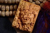 Mahākāla God of Fortune Wooden Pendant - Holy Buyble