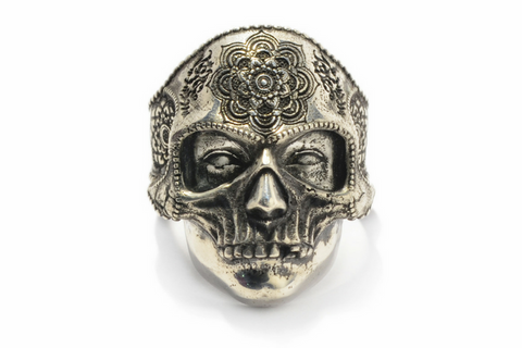 Masked Ghost Knight Skull Ring