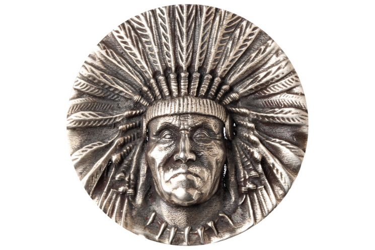 Native American Chief Button - Holy Buyble