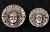 Native American Chief Button - Holy Buyble