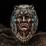 Native American Bear Head Ring - Holy Buyble