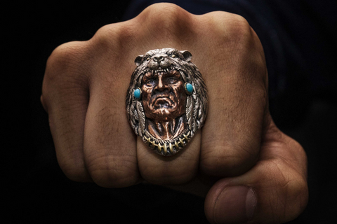Guardian of Good Fortune Foo Dog Lion Ring