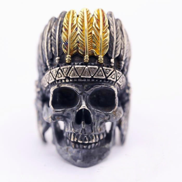 Native American Skull Ring - Holy Buyble