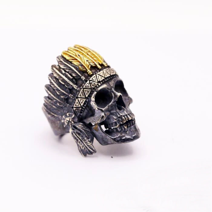 Native American Skull Ring - Holy Buyble